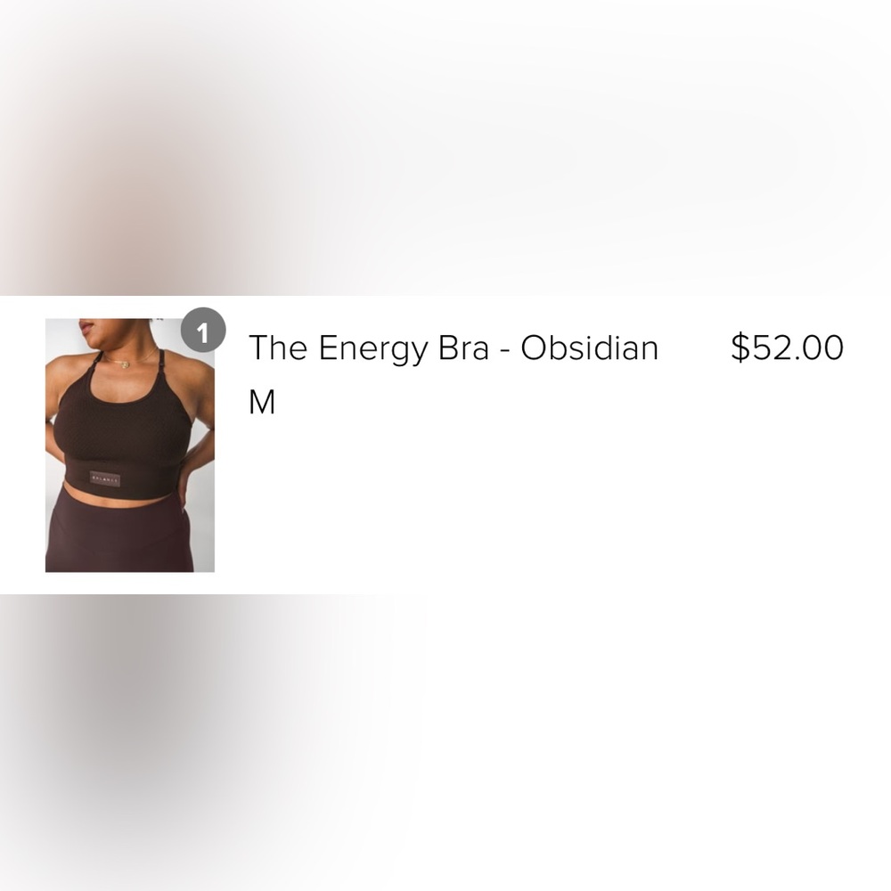 Balance Athletica Energy Sports Bra Obsidian - Picture 3 of 3